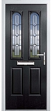 grp composite door - Black diamond range - fiennes style