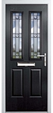 grp composite door - Black diamond range - livingstone style