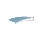 Extension 1420 White Powder Coated Frosted Blue