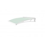 extension 1420 White Powder Coated Frosted Green