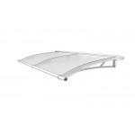 Extendable Canopy 1420 White Powder Coated Frosted White