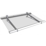 Real Glass Safety Canopy 1460 Stainless Steel