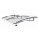 Extendable Canopy 950 Stainless Steel Clear