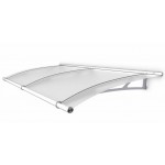 Extendable Canopy 950 Stainless Steel Frosted White