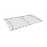 Curved 1900 Canopy Stainless Steel Frosted White