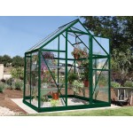 Harmony Clear Glazing Greenhouse Green 6x4