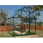 Harmony Clear Glazing Greenhouse Green 6x6
