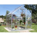 Harmony Clear Glazing Greenhouse Silver 6x6