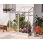 Lean To Greenhouse 4x2 Silver-Clear