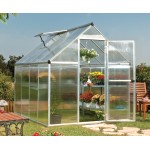 Mythos TwinWall Glazing Greenhouse Silver 6x8
