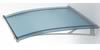 Stainless steel & acrylic glass door canopy - blue