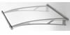 Stainless steel & acrylic glass door canopy - clear