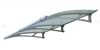 Stainless steel & acrylic glass extending canopy - green