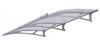 Stainless steel & acrylic glass extending canopy - white