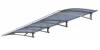 Stainless steel & acrylic glass extended canopy - blue