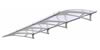 Stainless steel & acrylic glass extended canopy - green