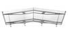 Stainless steel & acrylic glass gable canopy - clear