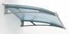 Stainless steel & acrylic glass XL canopy - blue