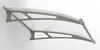 Stainless steel & acrylic glass XL canopy - Clear