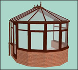 3D 5 Facet Victorian Design Conservatory from Classic UK