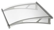 lightline clear acrylic glass door canopy