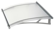 lightline frosted acrylic glass door canopy