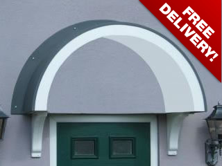 Balmoral style over door traditional pvc canopy