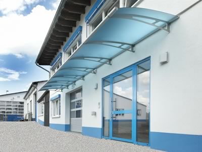 Lightline Extendable acrylic glass canopy