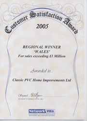 Classic PVC Home Improvements network veka customer satisfaction award