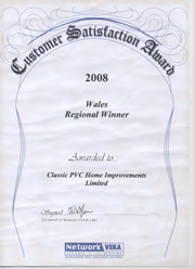 Classic PVC Home Improvements network veka customer satisfaction award