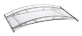 modern glass canopy - arched style