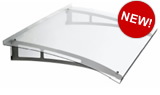 modern glass canopy - arched style