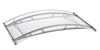 Stainless steel & acrylic glass door canopy - clear