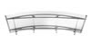 Stainless steel & acrylic glass door canopy - Frosted White