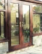 Open out french doors