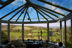 energy efficient window system in a conservatory