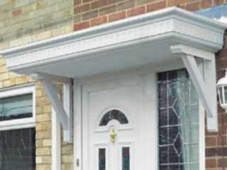 Castledene style overdoor traditional GRP canopy